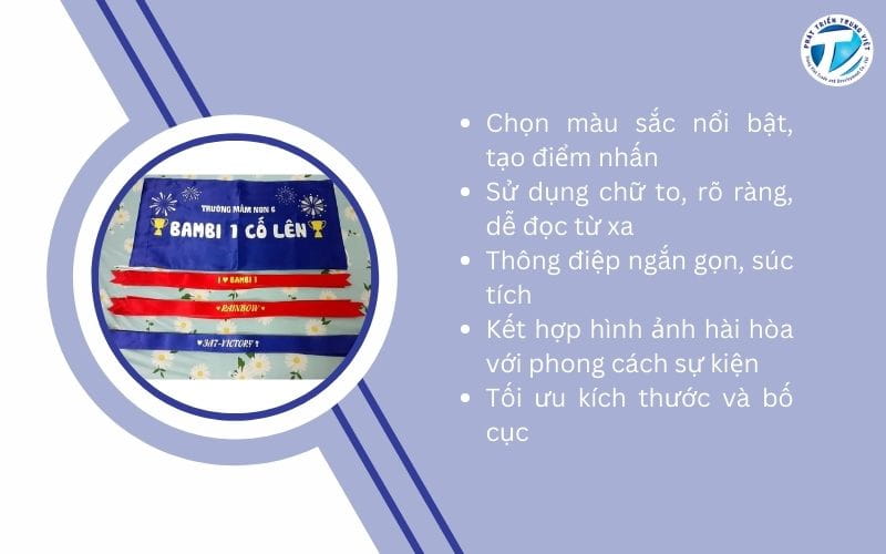 Mẹo thiết kế băng rôn cổ vũ đẹp và thu hút